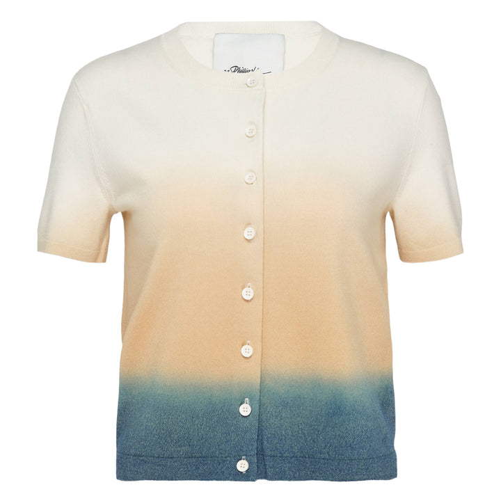 Lightweight Short Sleeve Button-Up Cardigan