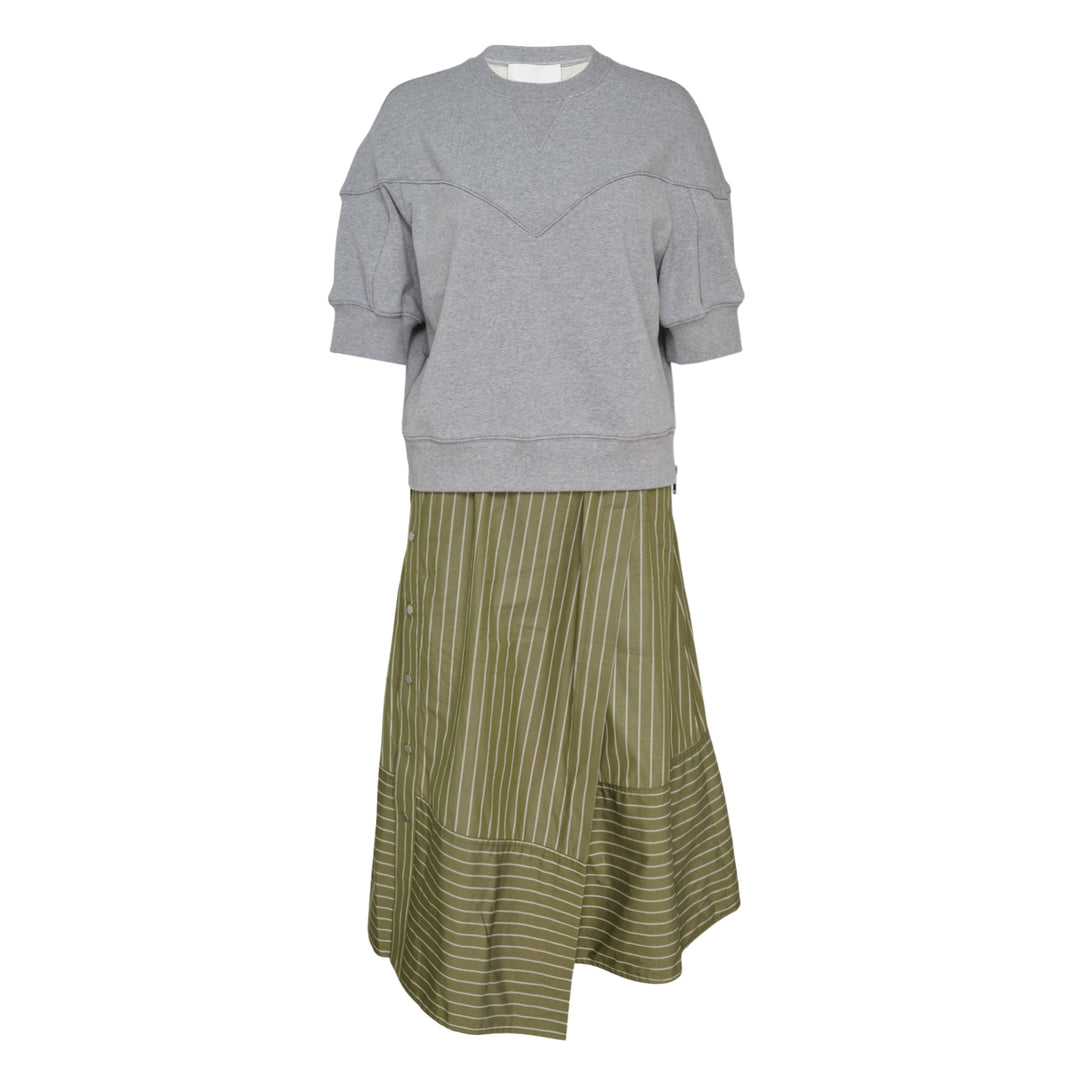French Terry Stripe Dress