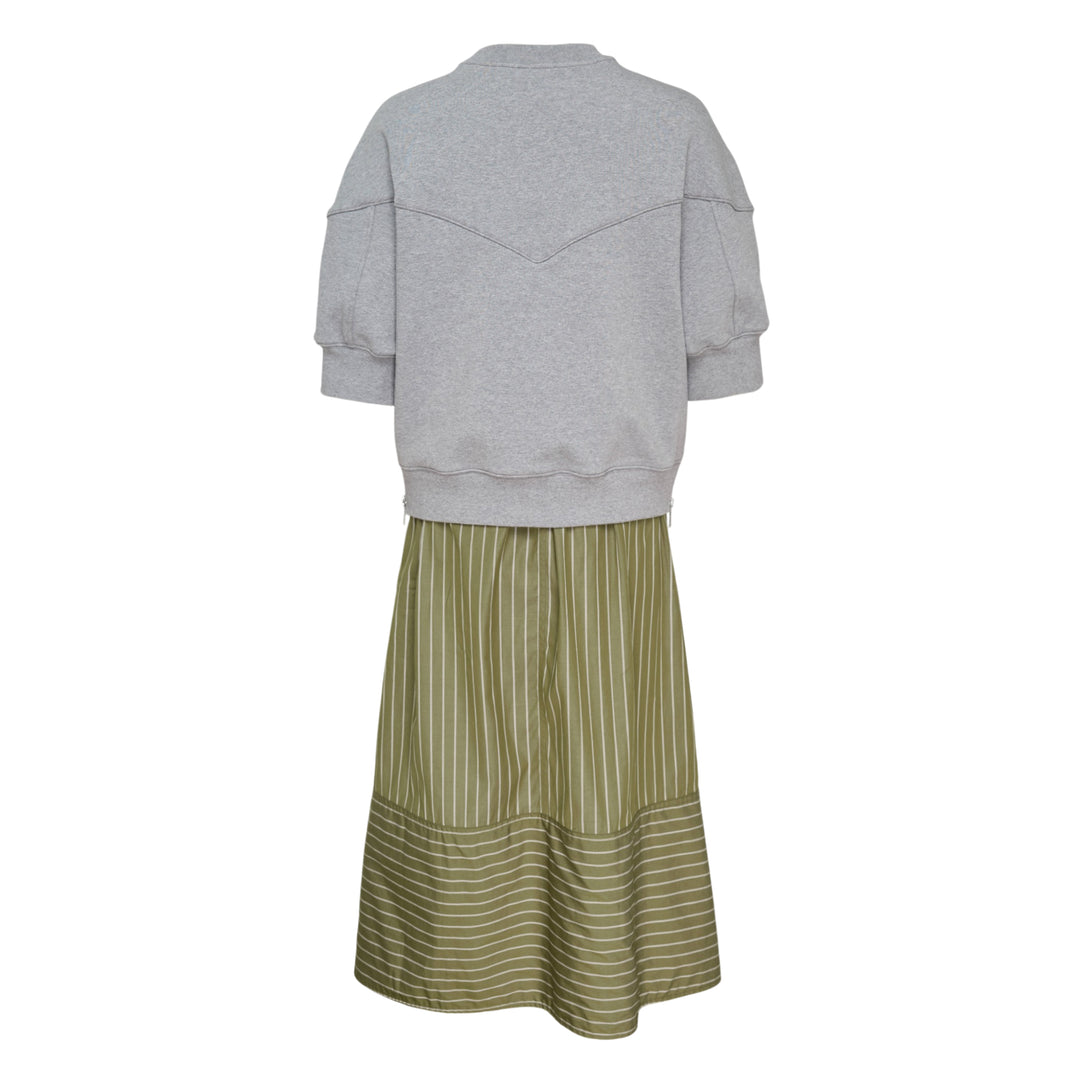 French Terry Stripe Dress