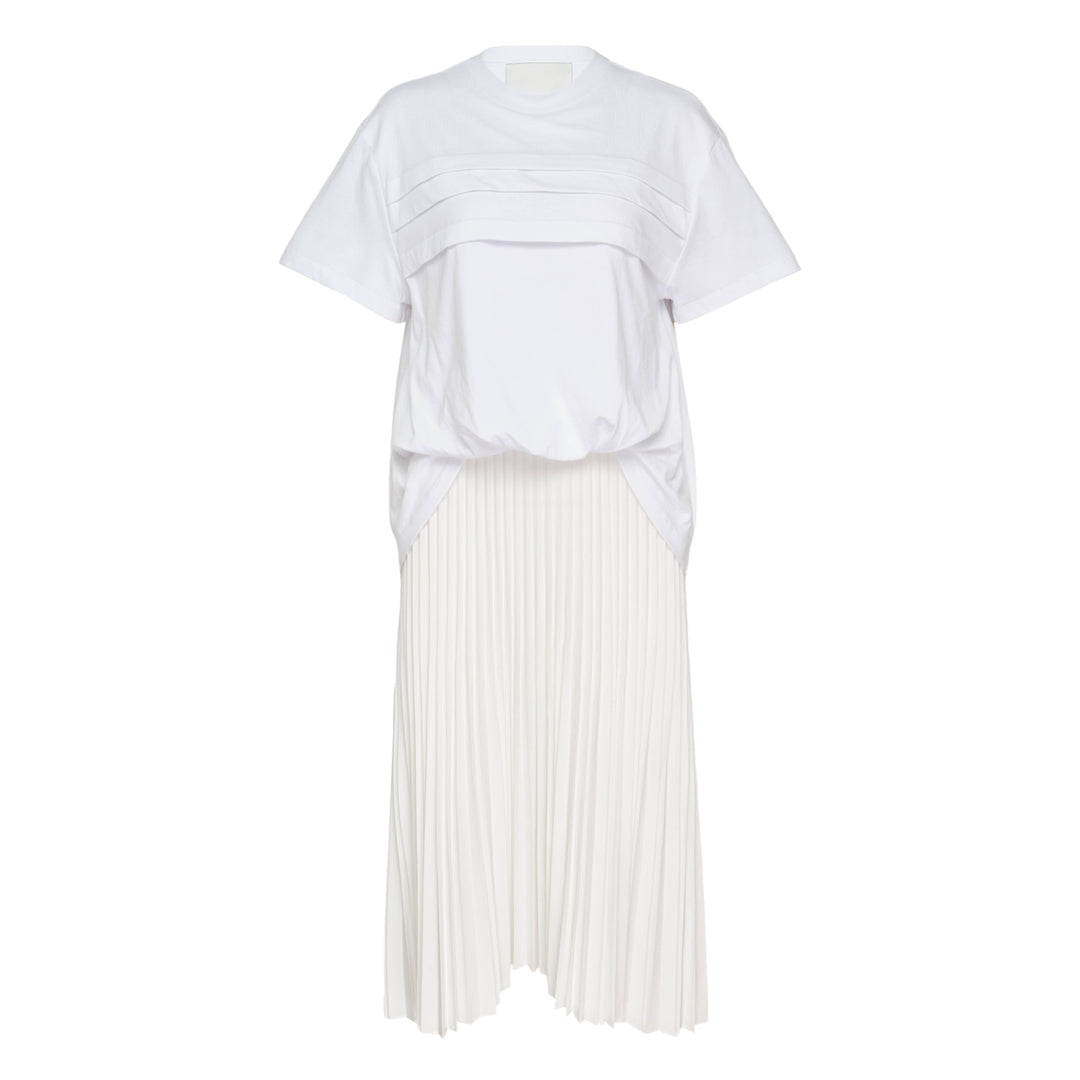 French Tucked T-Shirt Combo Dress