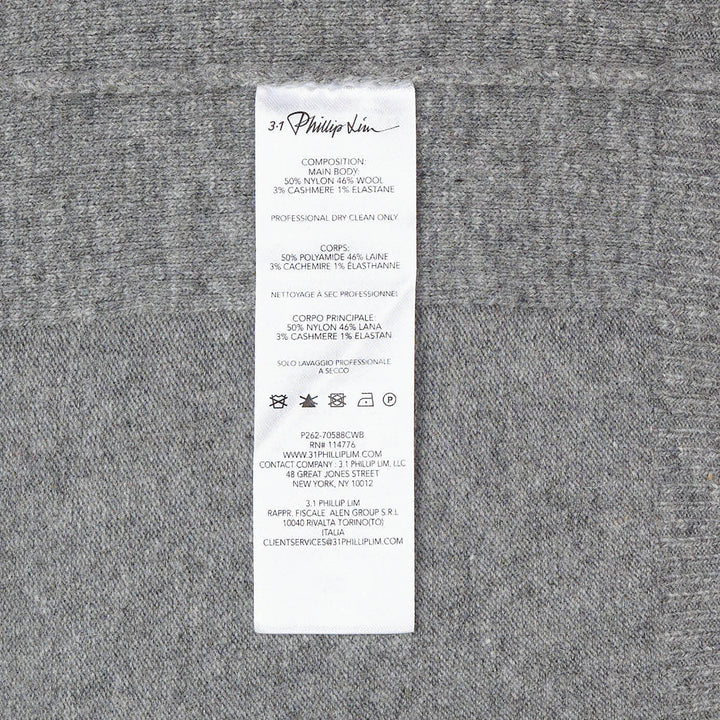 Wool Cashmere Blend Scoop Neck Vest
