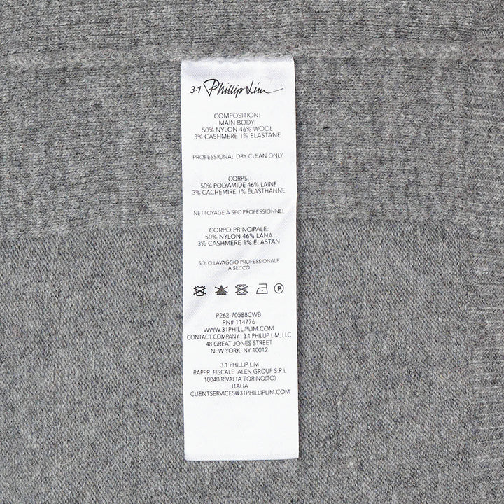 Wool Cashmere 3/4 Sleeve Sweater
