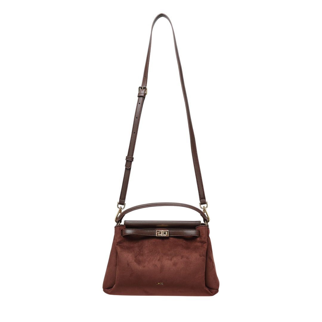 Carmen Faux Suede Top Handle Bag