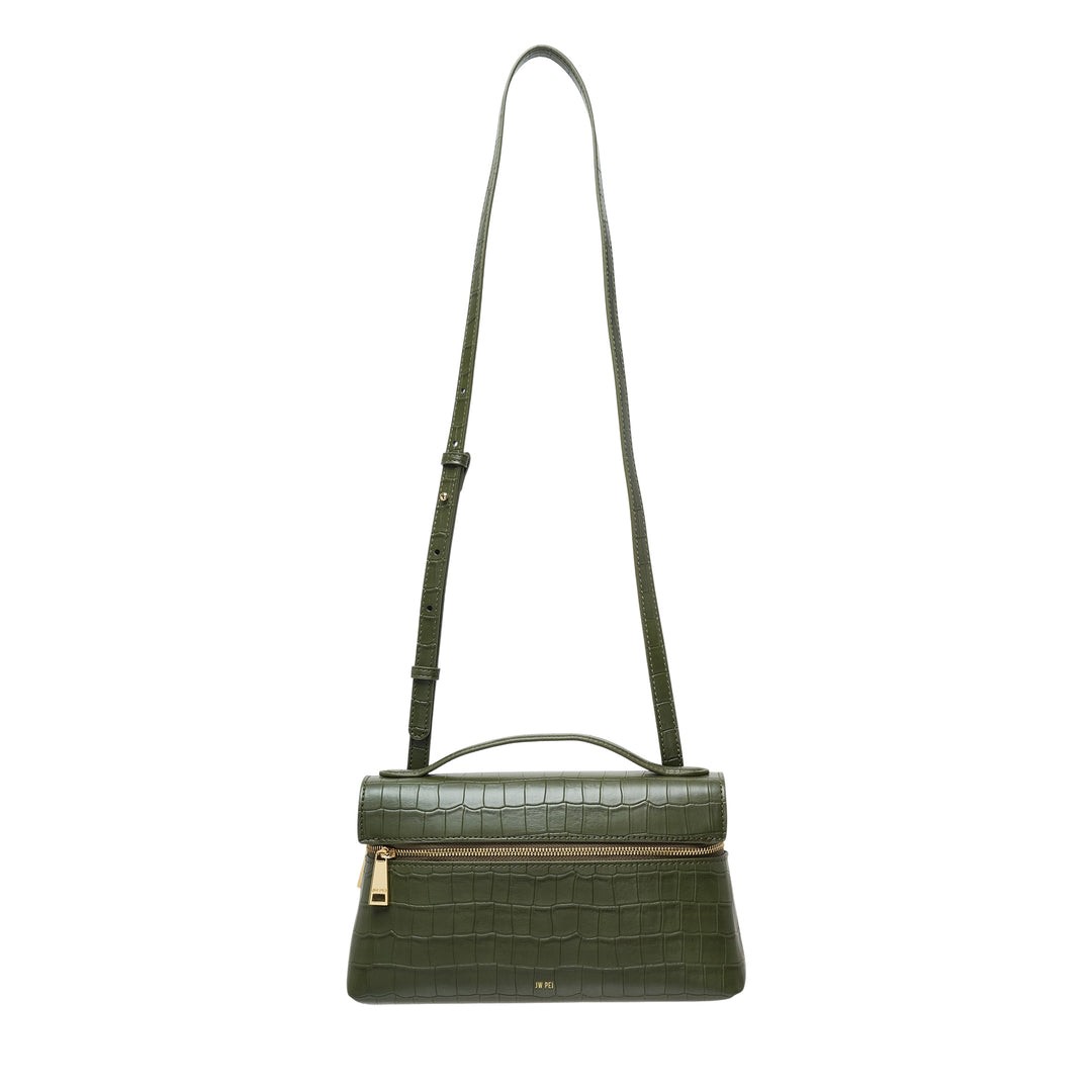 Thea Croc-Embossed Top Handle