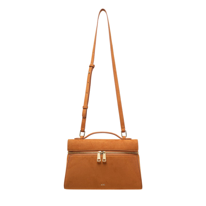 Thea Large Faux Suede Top Handle Bag