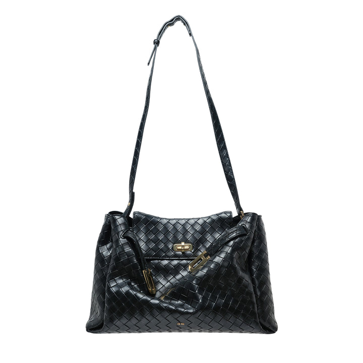 Rhea Large Woven Shoulder Bag