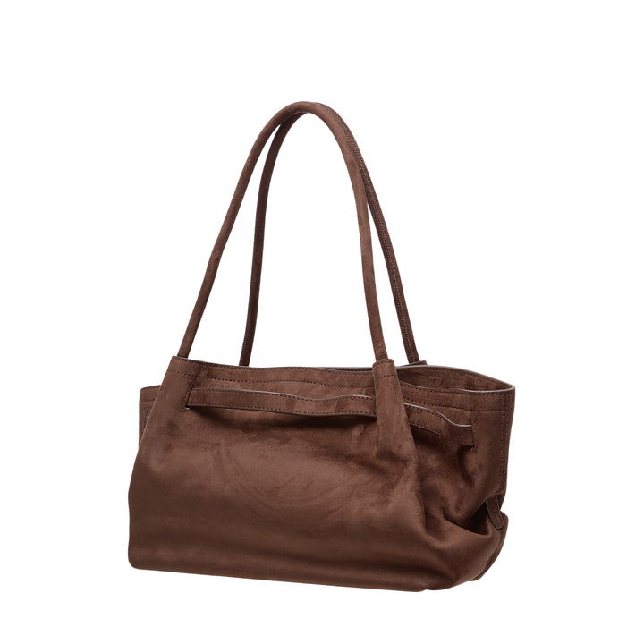 Hana Wide Faux Suede Tote