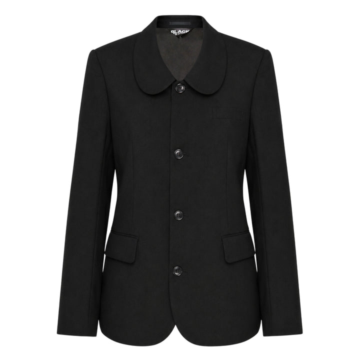 Wool Tropical Peter Pan Collar Jacket