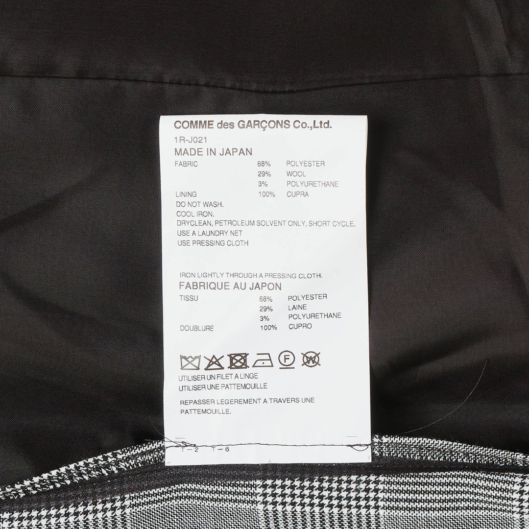Glen Check Asymmetric Blazer