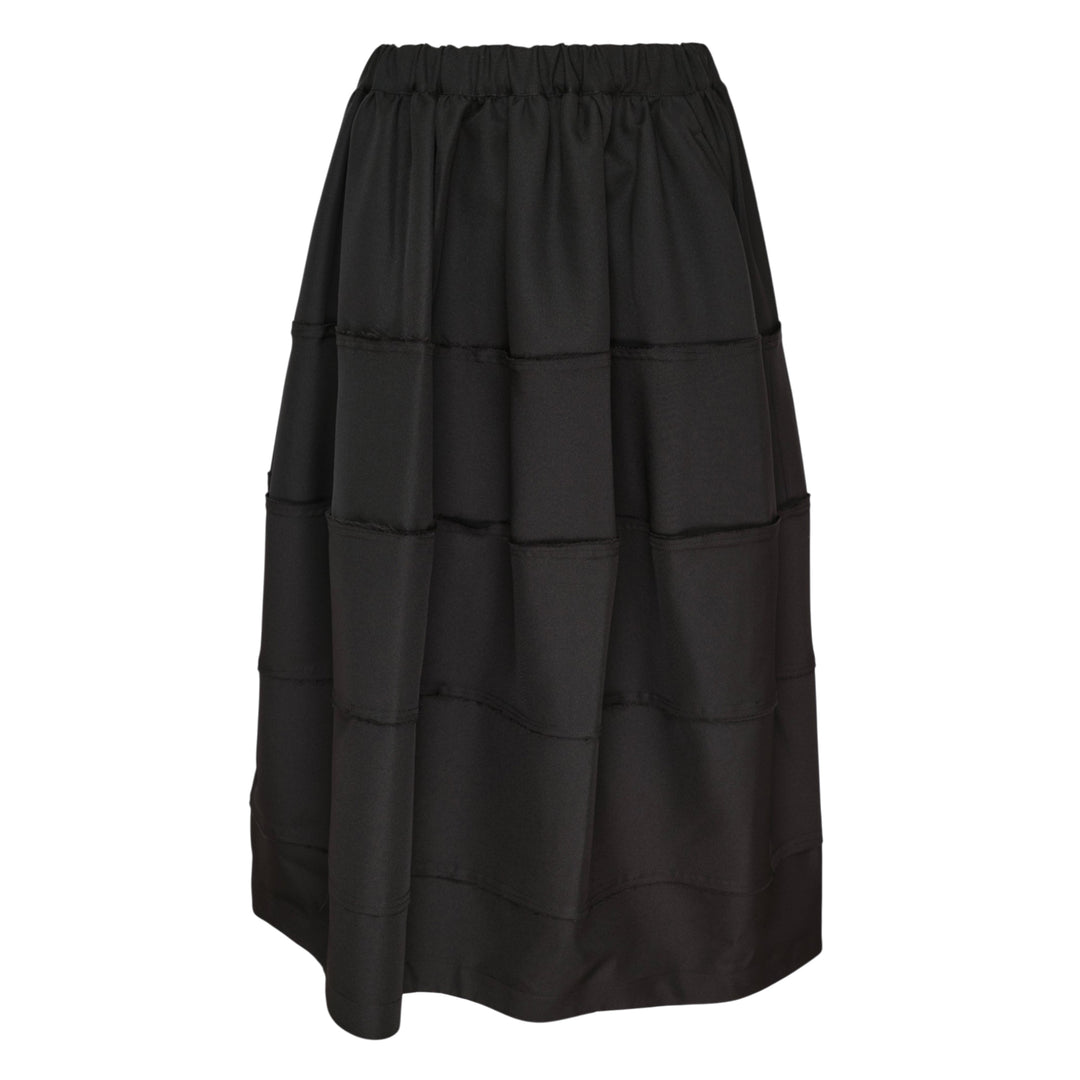 Quilted Panelled Midi Skirt