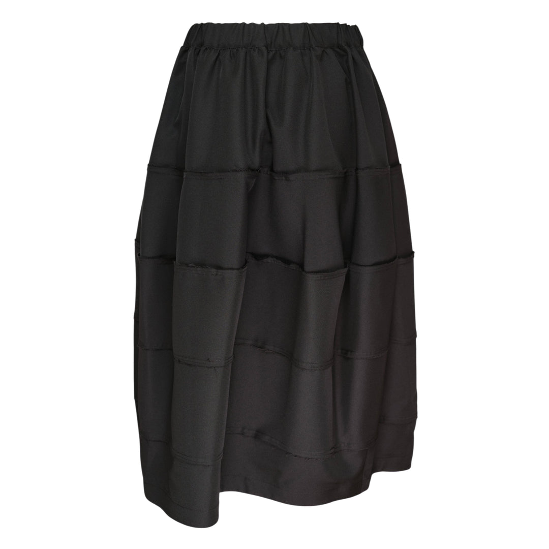 Quilted Panelled Midi Skirt