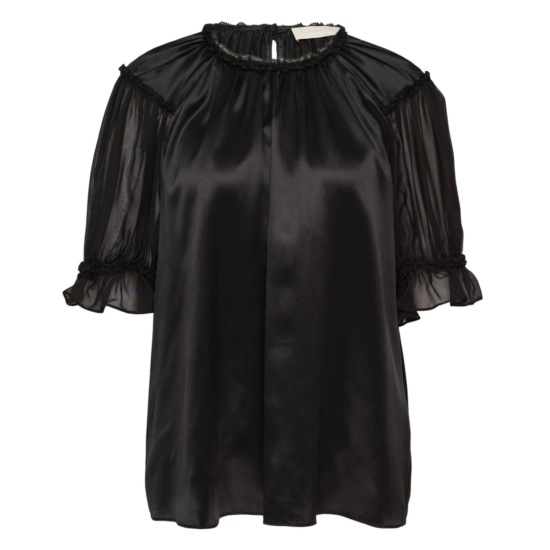 Alina Short Sleeve Silk Top