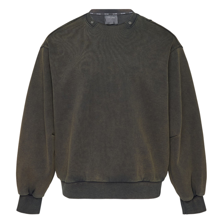 Washed Crew-Neck Sweatshirt