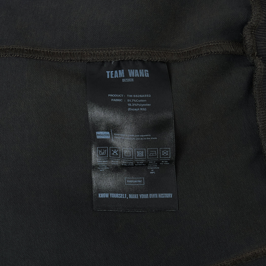 Washed Crew-Neck Sweatshirt