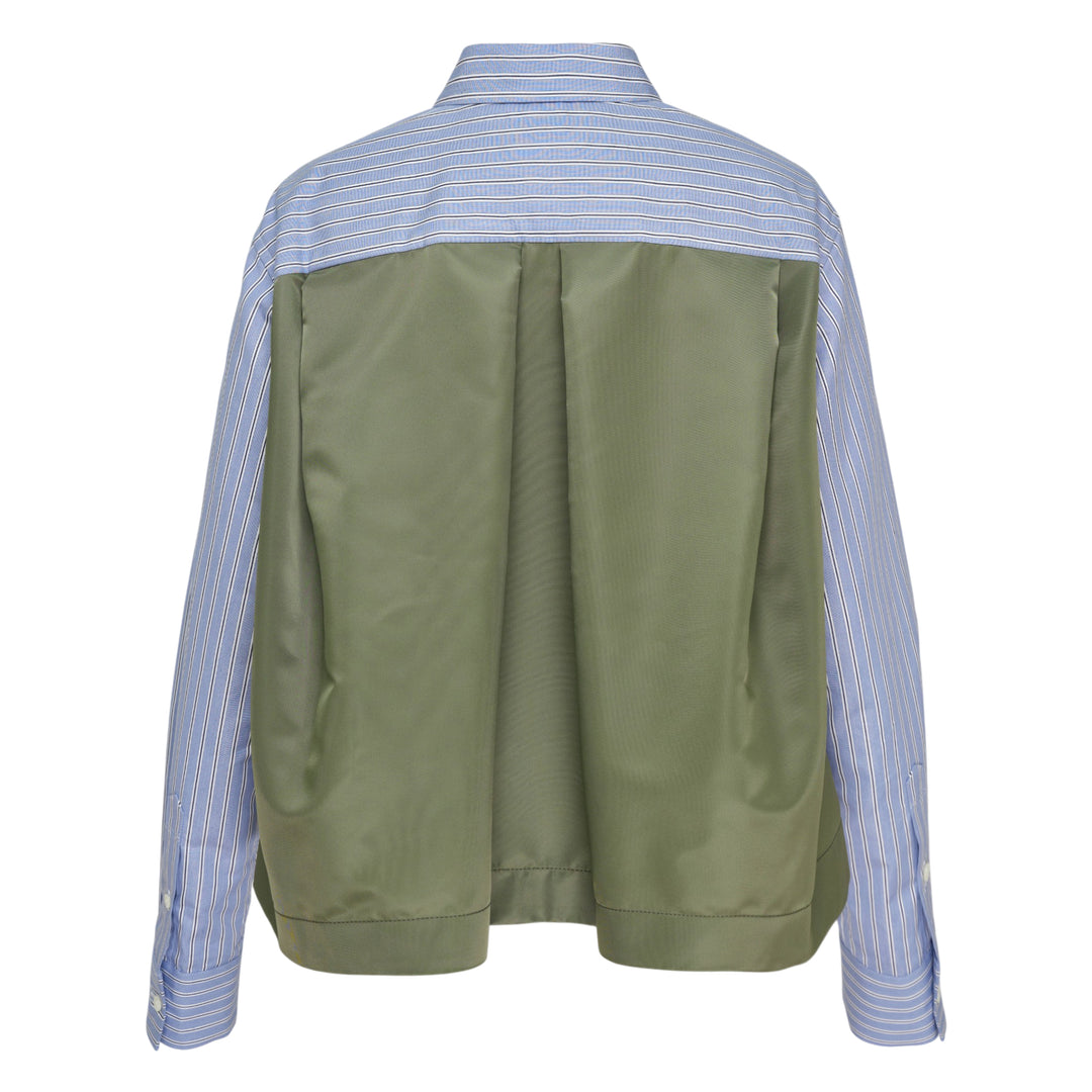 Cotton Poplin Nylon Twill Shirt