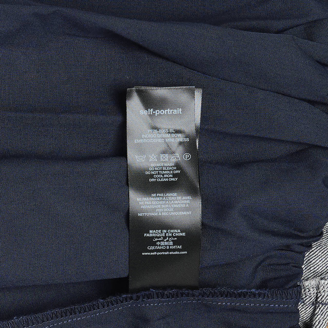 Indigo Denim Broderie Dress
