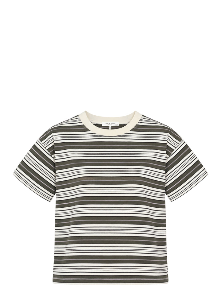 Kelly Stripe Boxy Jersey Tee