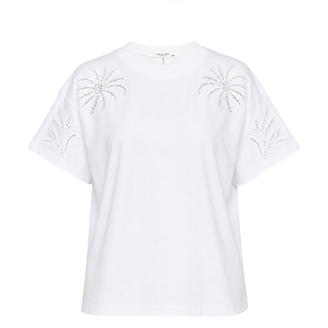 Floral Cutout Kelly Boxy Tee