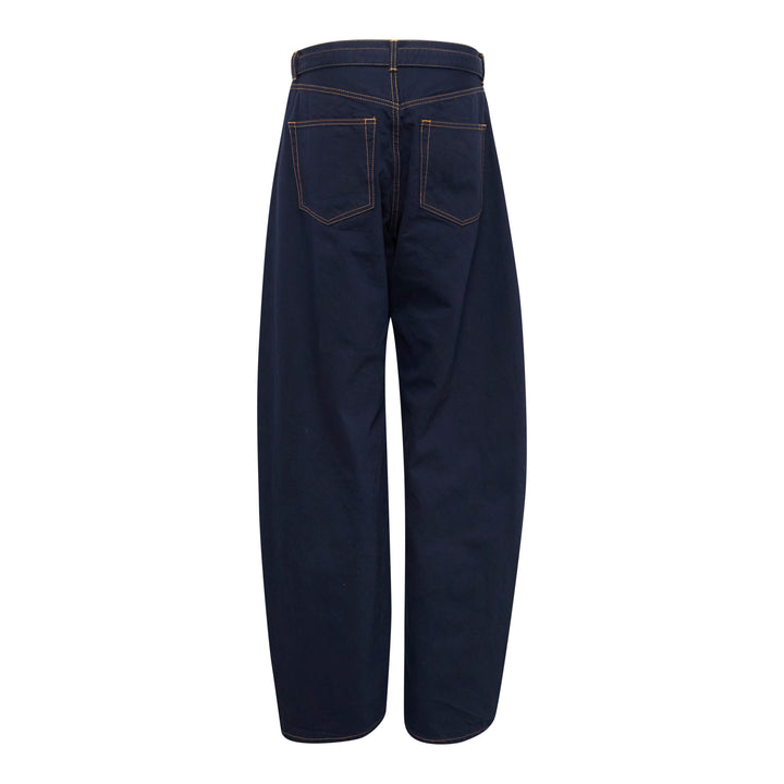 Belted Barrel Leg Jeans