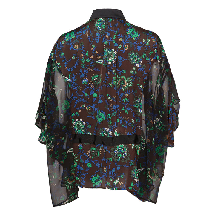Floral Print Chiffon Blouse