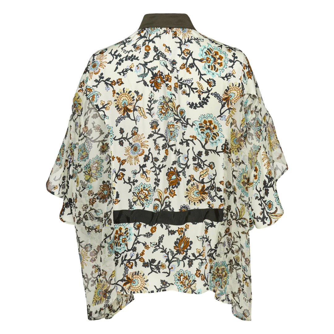 Floral Print Chiffon Blouse