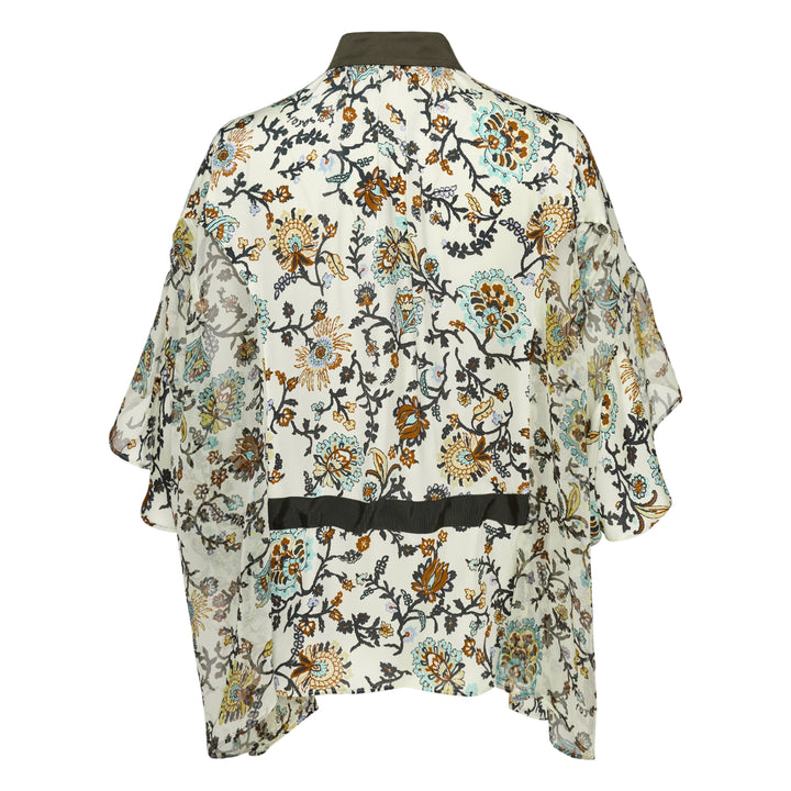 Floral Print Chiffon Blouse