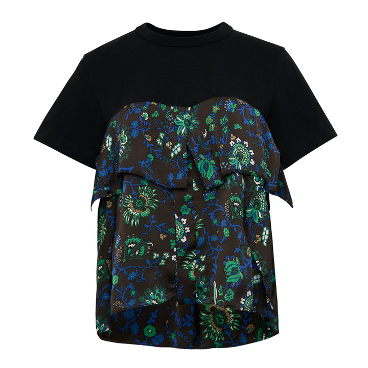 Floral Print Cotton Jersey Tee