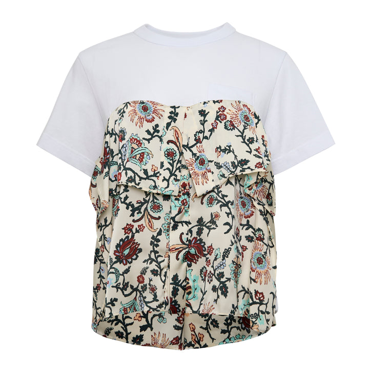 Floral Print Cotton Jersey Tee