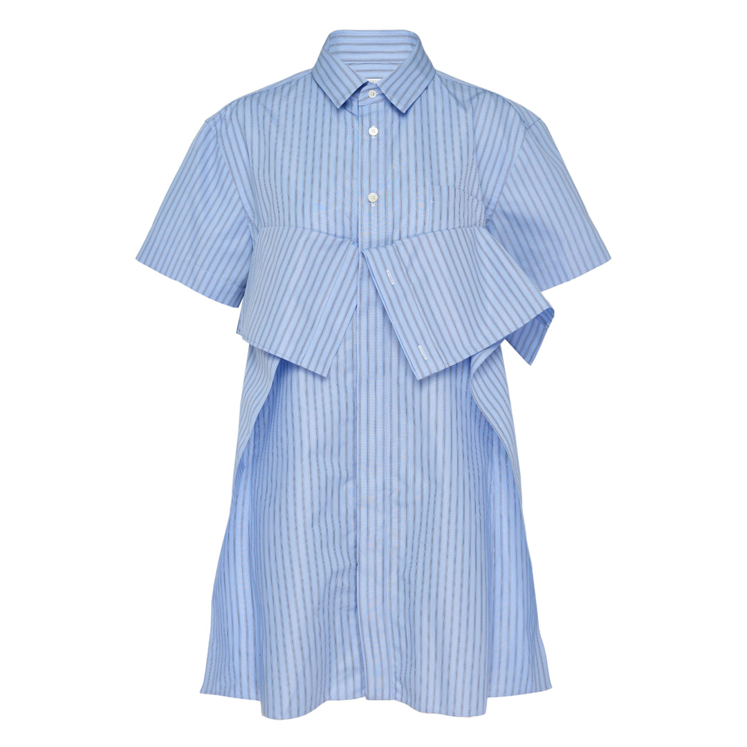 Poplin Bow Shirt Dress