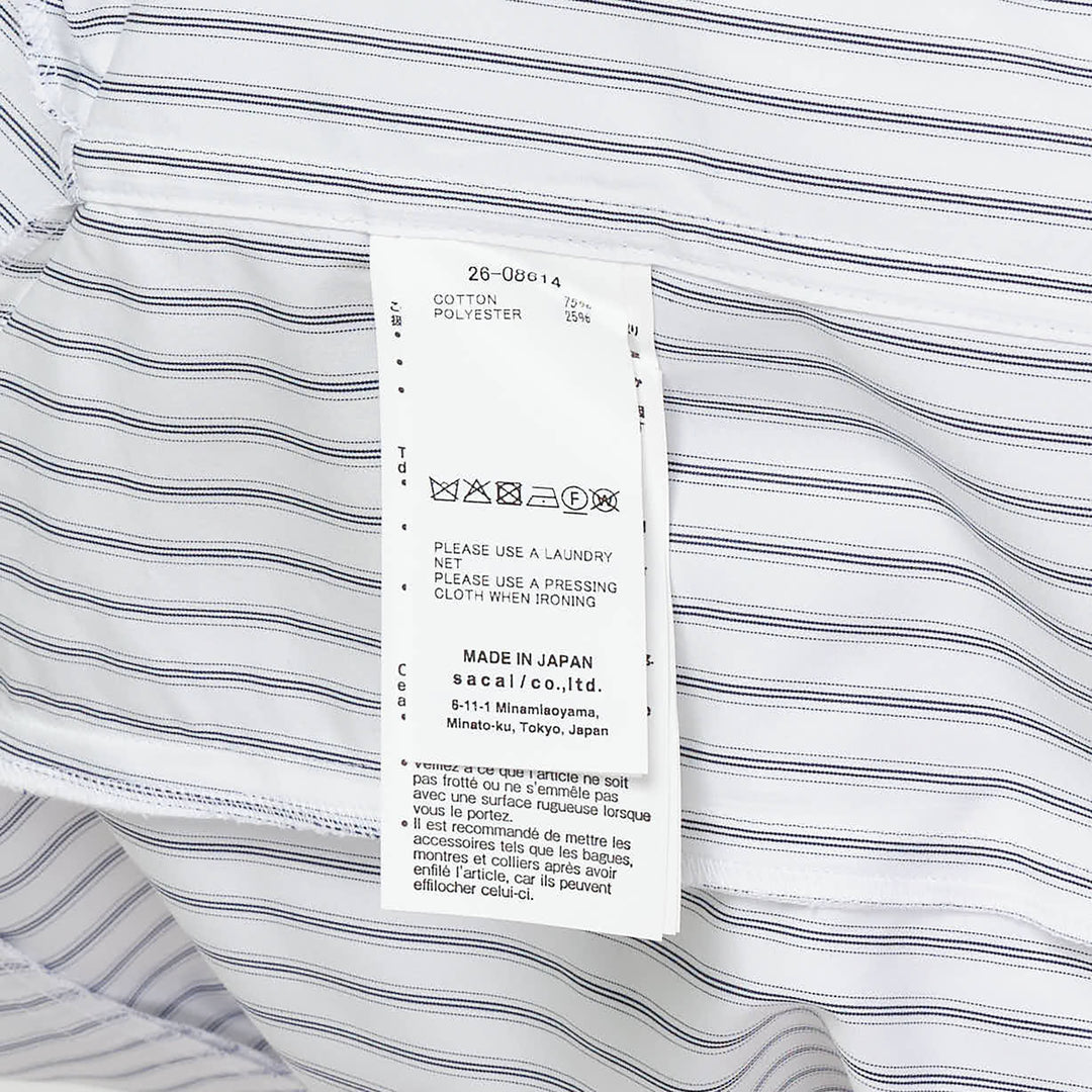 Striped Cropped Poplin Shirt