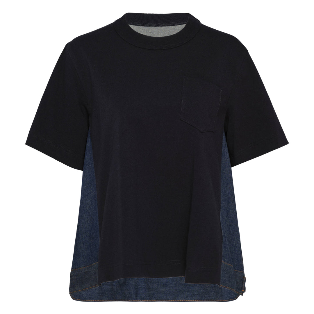 Denim x Cotton Jersey T-Shirt