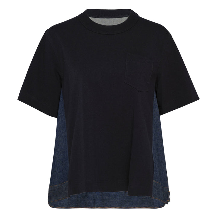 Denim x Cotton Jersey T-Shirt