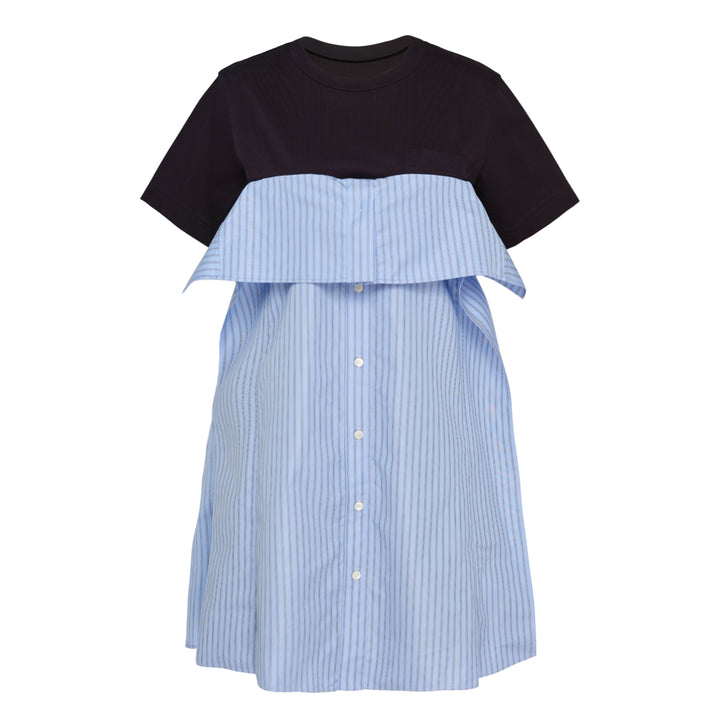 Poplin Cotton Jersey Dress