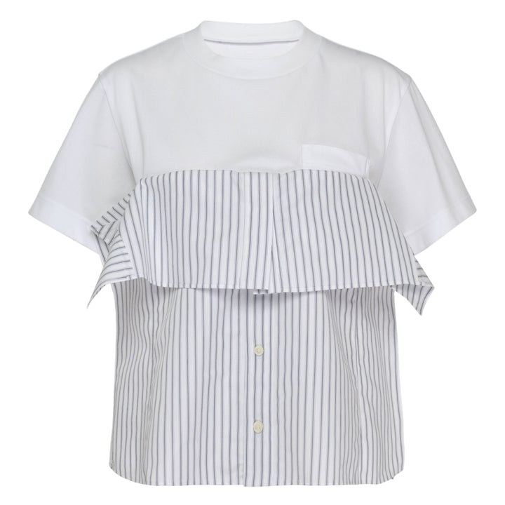 Poplin Cotton Jersey T-Shirt