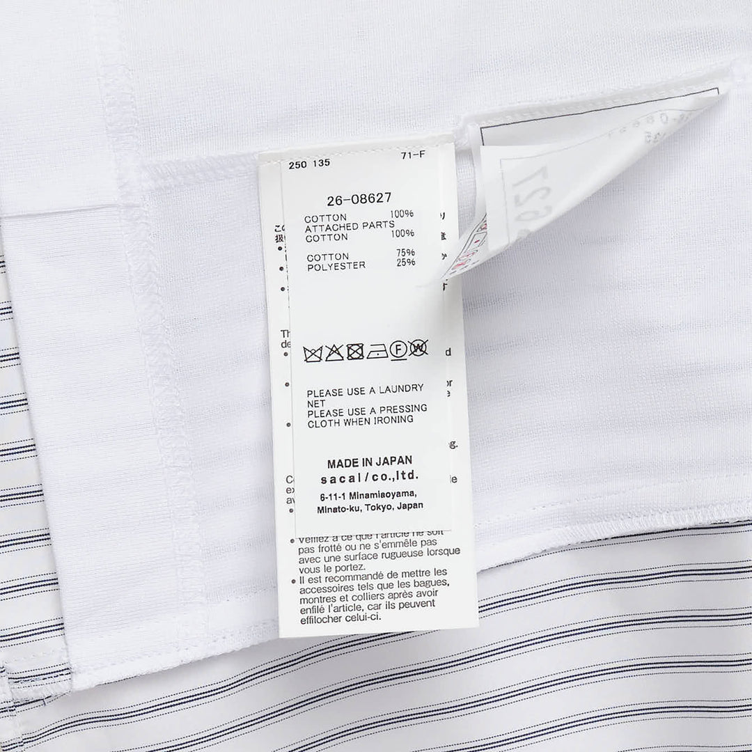Poplin Cotton Jersey T-Shirt