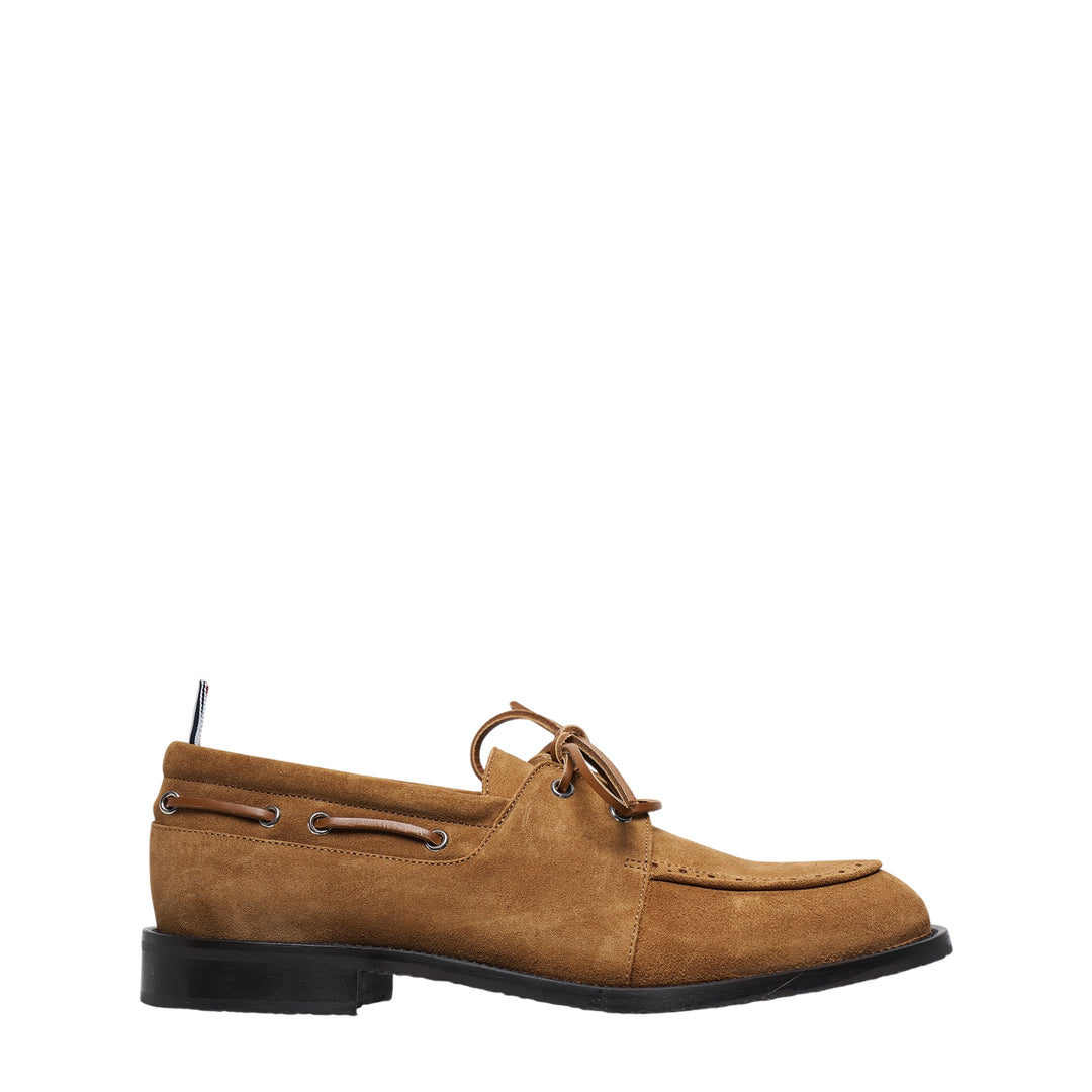 Padded Suede Boat Shoe