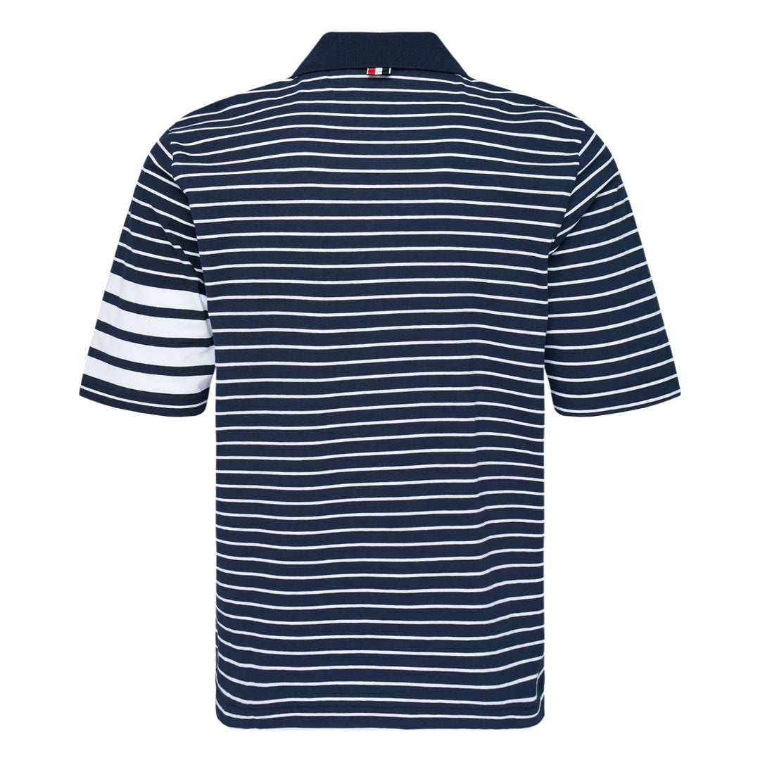 Short Sleeve Striped Polo