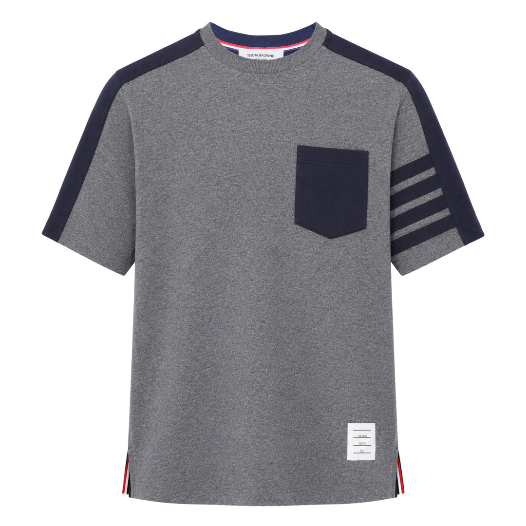 Oversized Colorblock Pocket Tee