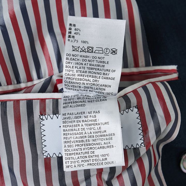 Unconstructed Wide Shoulder Double-Breasted Blazer
