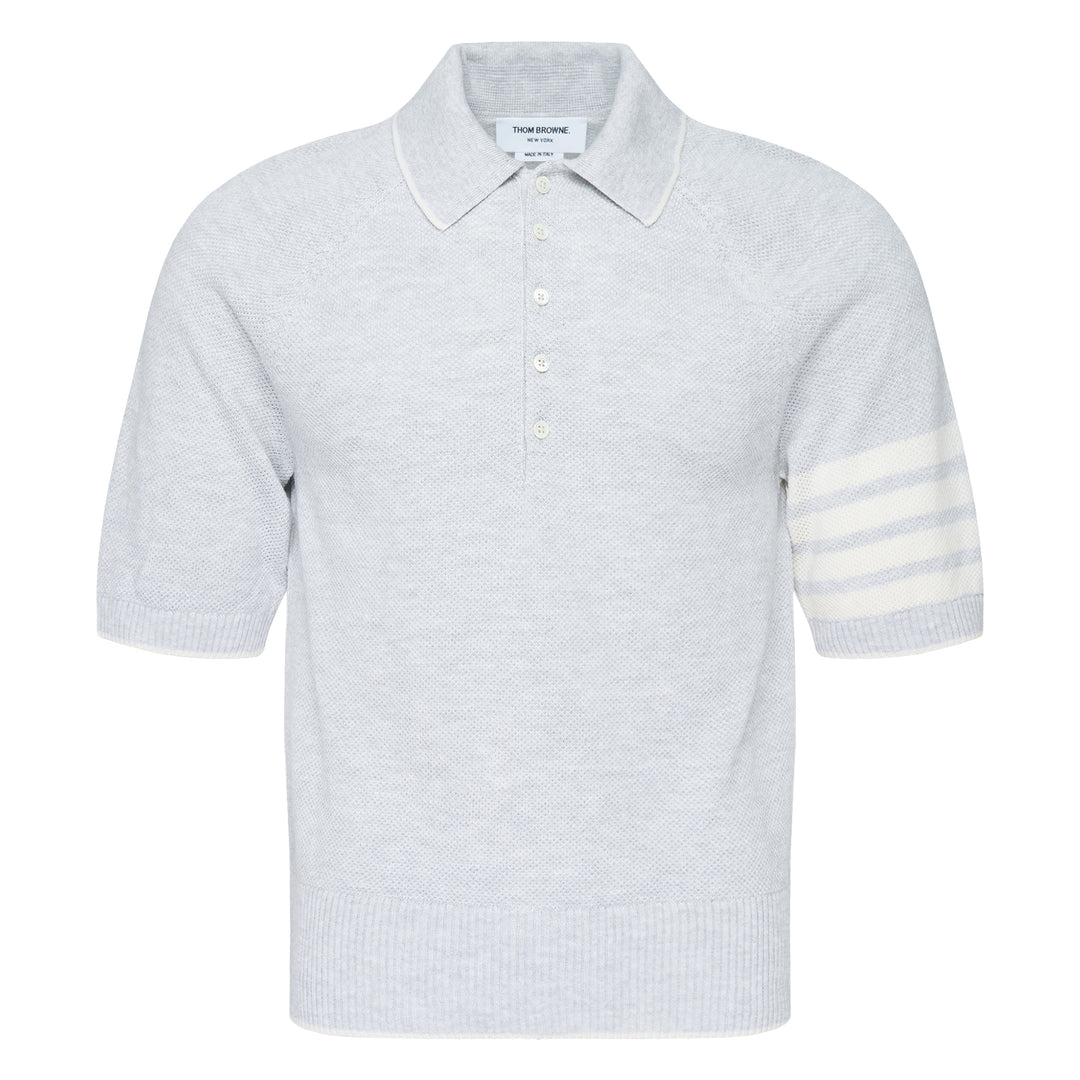 Cross Over Tuck Stitch Relaxed Polo