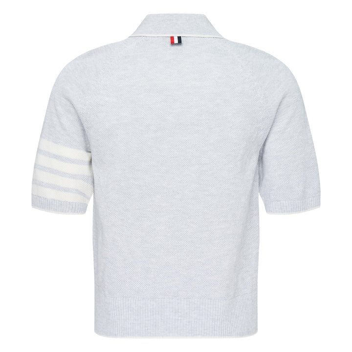 Cross Over Tuck Stitch Relaxed Polo