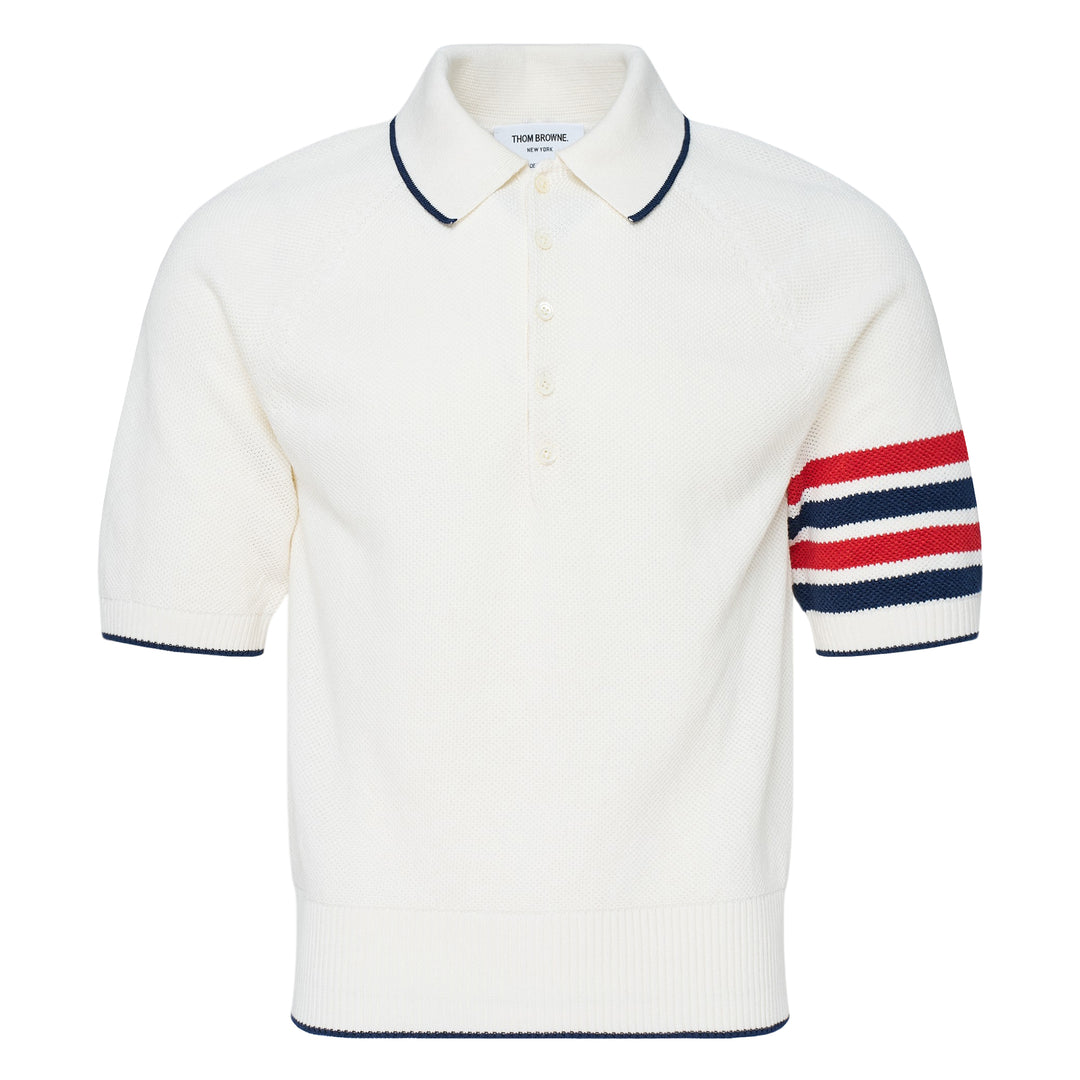 Cross Over Tuck Stitch Relaxed Polo