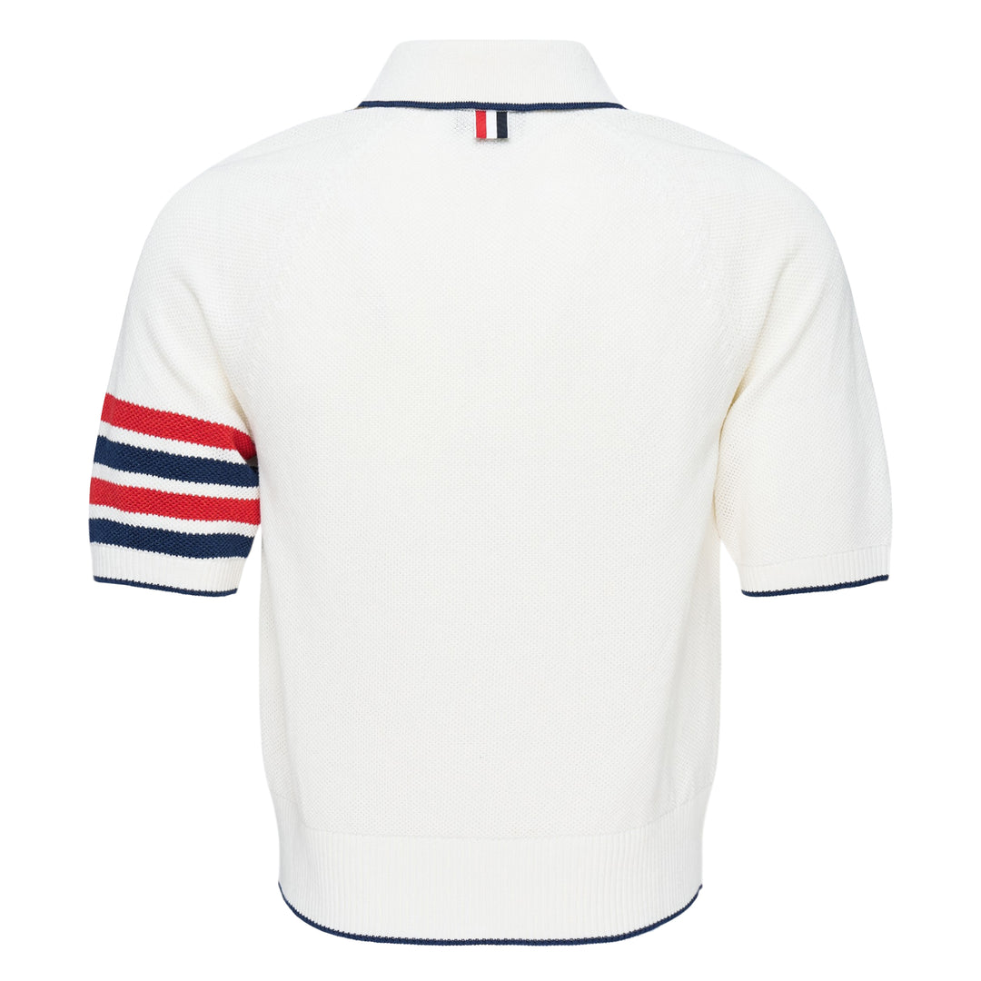Cross Over Tuck Stitch Relaxed Polo