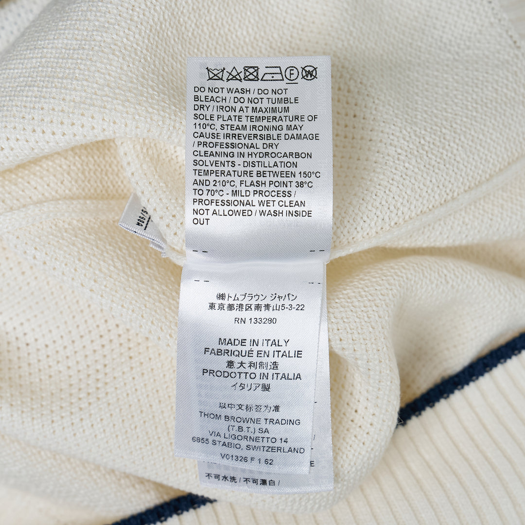 Cross Over Tuck Stitch Relaxed Polo