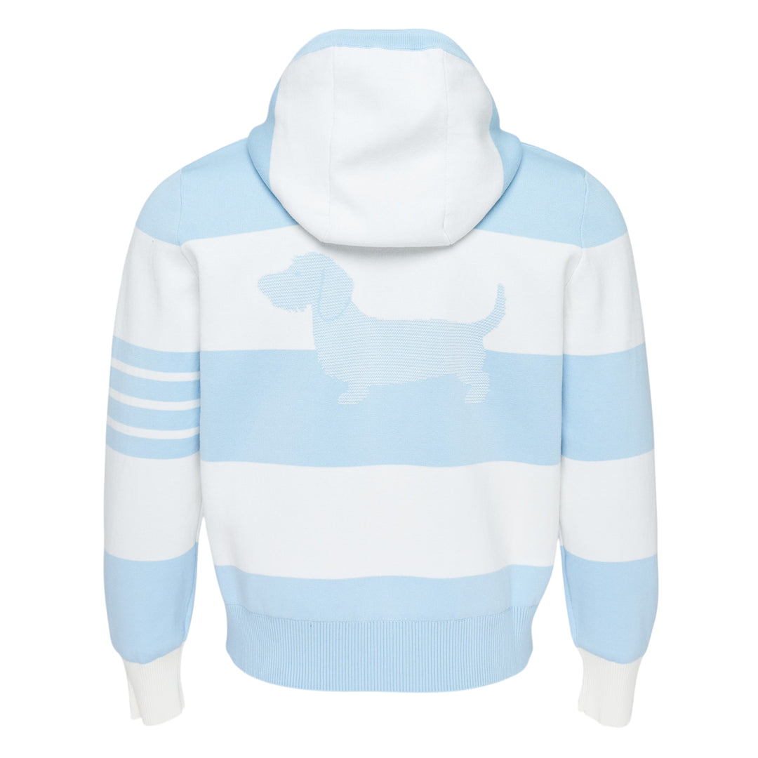 Rugby Stripe Zip Hoodie