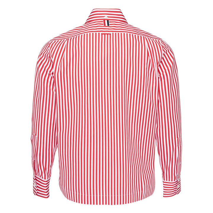 Straight Fit Long Sleeve Striped Shirt