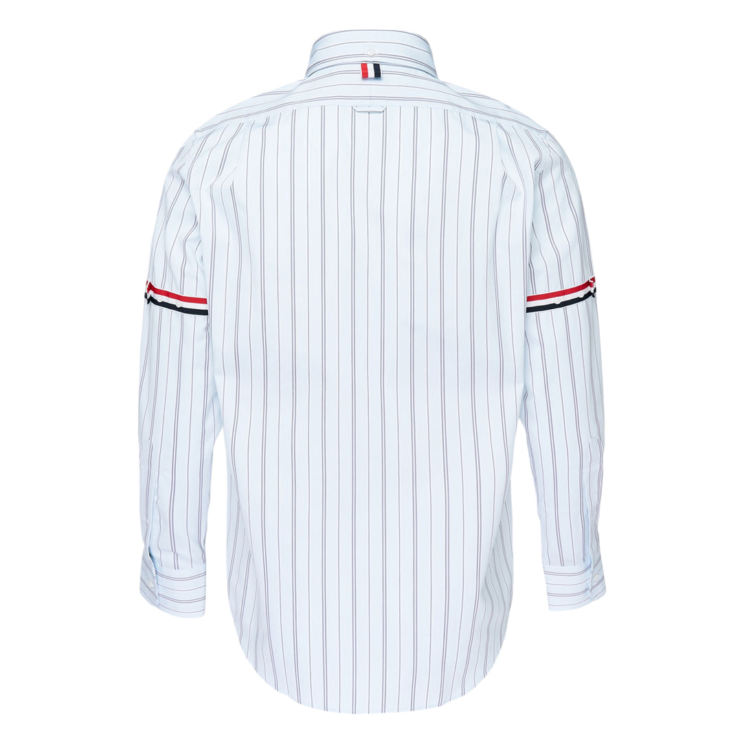 Straight Fit Long Sleeve Stripe Shirt