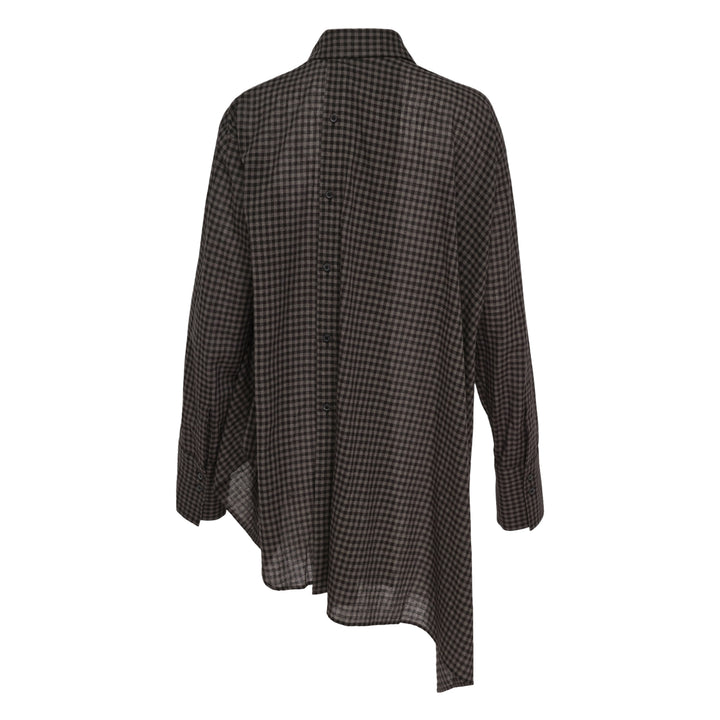 Unbalance Draped Blouse