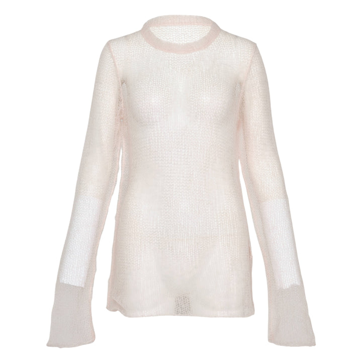 Long Sleeve Open Knit Sweater