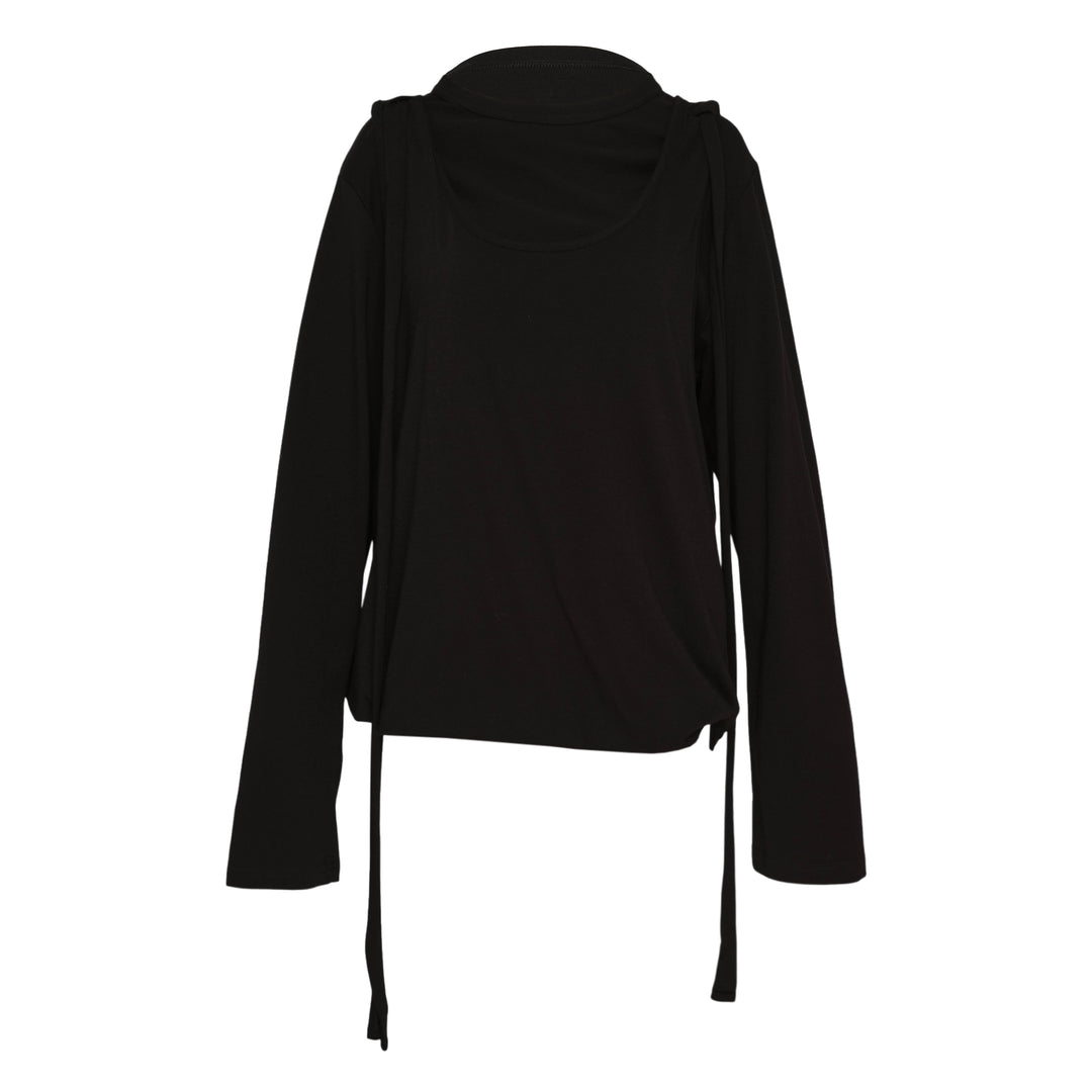 Strap Detail Long Sleeve Tee